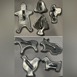 Vintage aluminum Cookie Cutters Set